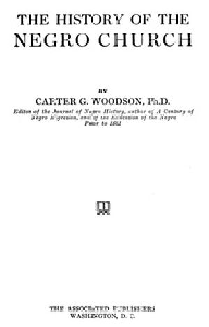 [Gutenberg 38963] • The History of the Negro Church